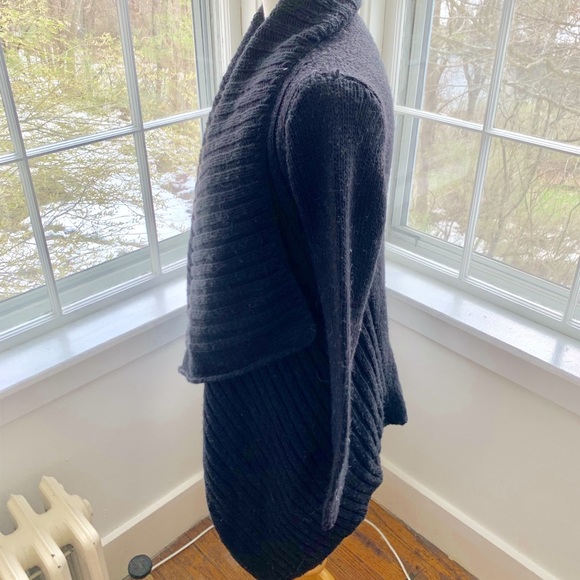 EXPRESS chunky ribbed open waterfall cardigan - Picture 6 of 8